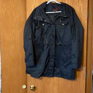 Black Raincoat with hood